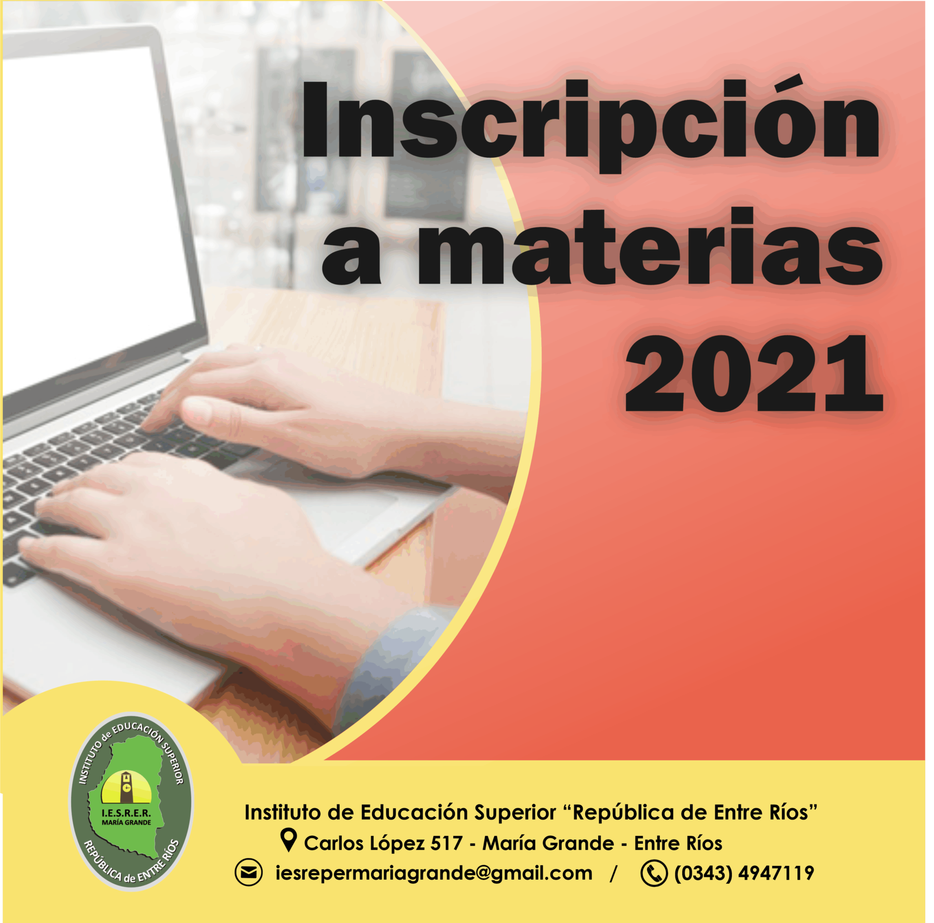 Inscripción al cursado de materias correspondiente al ciclo lectivo ...