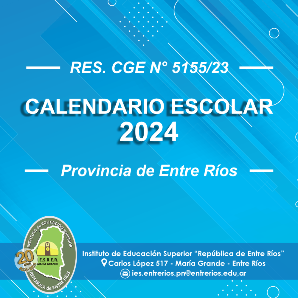 Calendario Escolar 2024 Instituto De Educaci n Superior Rep blica De 