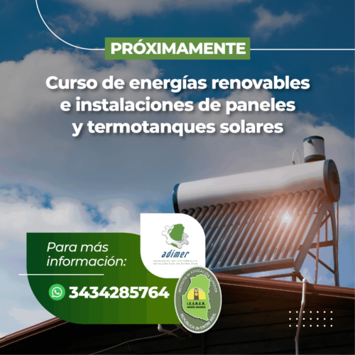 Capacitación: «Curso de energías renovables e instalaciones de paneles y termotanques solares»