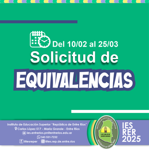 Solicitud de equivalencias