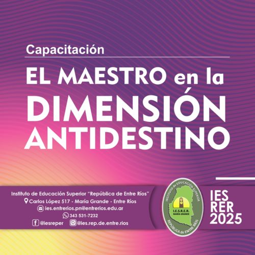 Nueva capacitación para docentes del nivel primario: “El maestro en la dimensión antidestino”