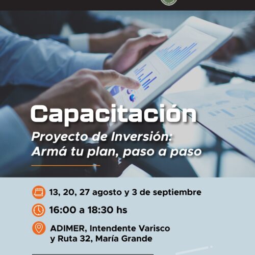 Capacitación en Proyecto de Inversión: Armá tu plan paso a paso