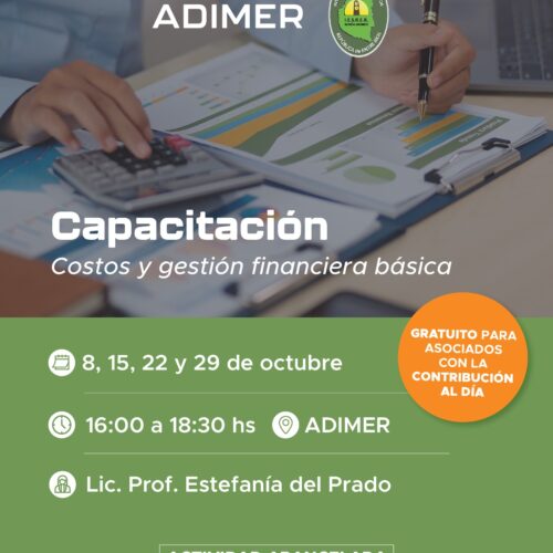 Capacitación: Costos y gestión financiera básica