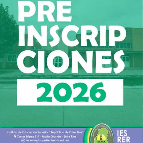 El IES “República de Entre Ríos” abrió la preinscripción para cohortes 2026