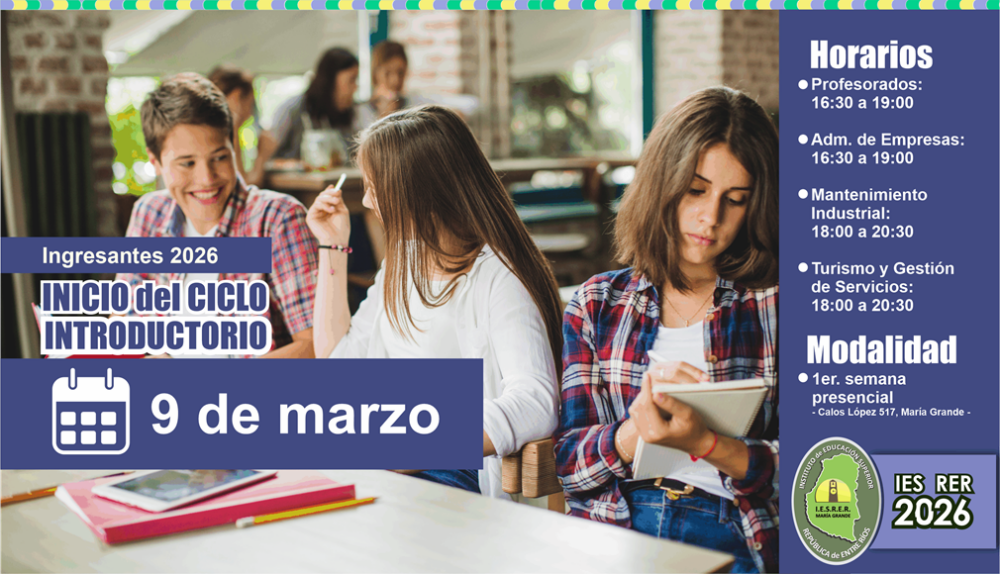 Ciclo Introductorio para ingresantes 2026 – Instituto de Educación ...