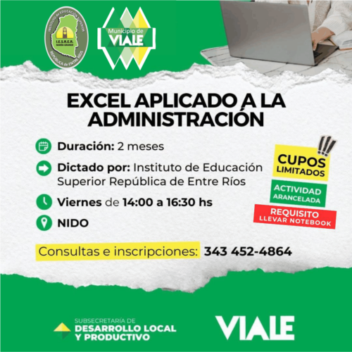 Excel aplicado a la Administración, 2da. Cohorte (IES RER – Viale)