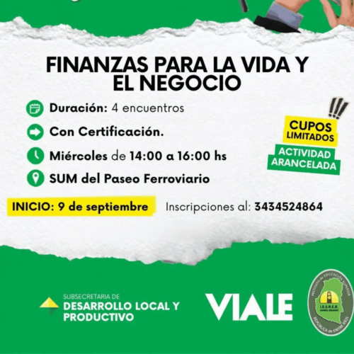 Curso/Capacitación sobre Finanzas (IES RER – Viale)